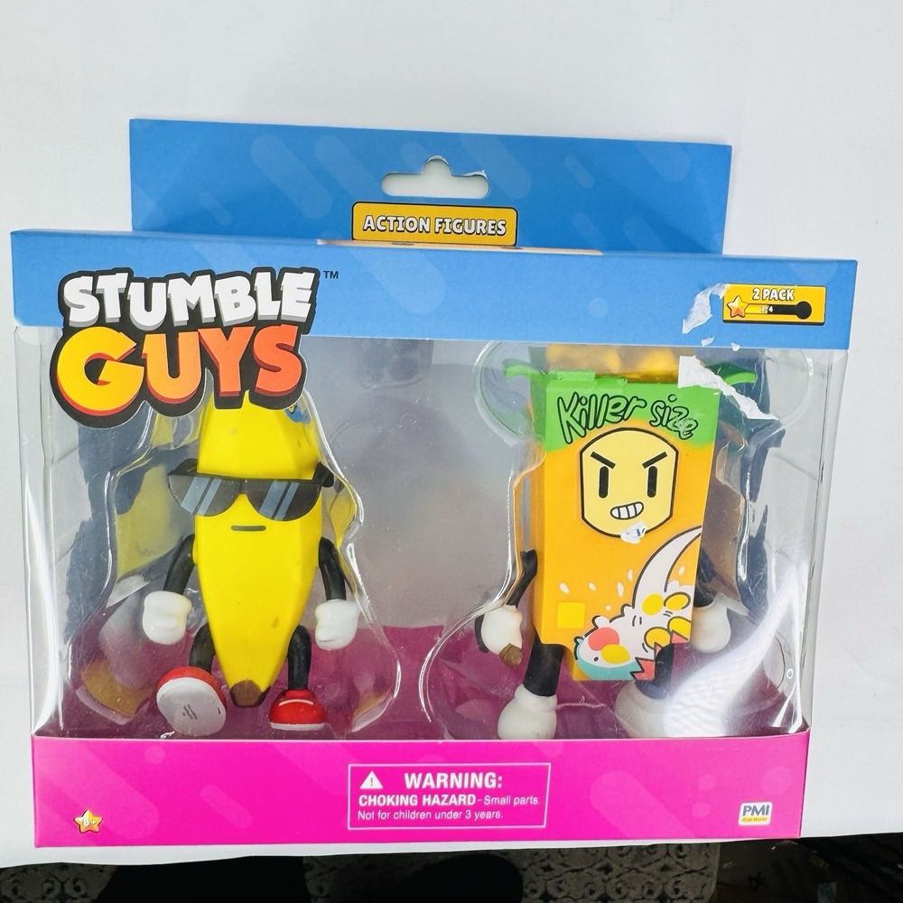 Stumble Guys Banana Guy & Cereal Killer‎ Legendary Figure Pack PMI Kids World